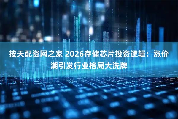 按天配资网之家 2026存储芯片投资逻辑：涨价潮引发行业格局大洗牌